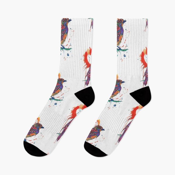 Item preview, Colour-Pop Sparrow Bright Bird Print designed and sold by TartanSparrow.