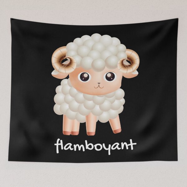Item preview, Flamboyant! Funny lamb pun, farm pun. designed and sold by JellyBeenzz.