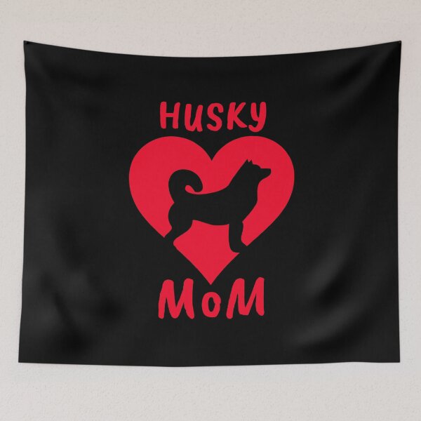 Item preview, Husky Mom Cute Dog Lover Heart designed and sold by sillyquestions.