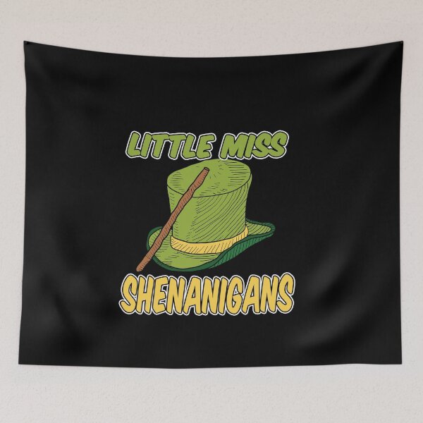 Item preview, Little Miss Shenanigans - Funny St. Patrick's Day Fitted T-Shirt designed and sold by Graphics Adora.