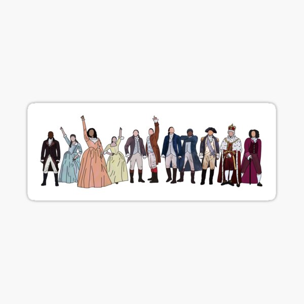 Item preview, Hamilton Cast Drawing designed and sold by Moonlight Creations.