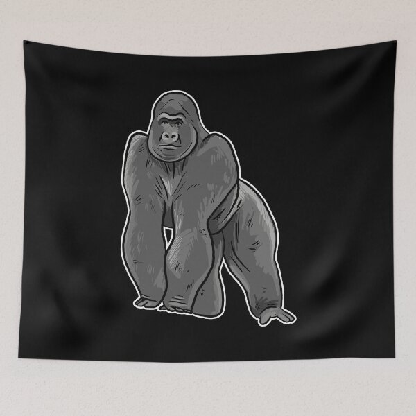 Artikelvorschau, Gorilla Illustration entworfen und verkauft von Whynot123.