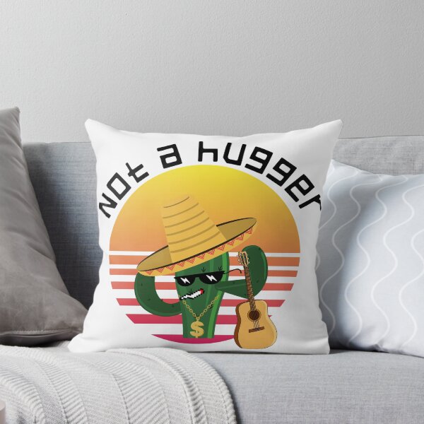 Item preview, Not a hugger funny vintage cactus sarcastic retro saguaro cactus sunset designed and sold by NikitaAg.