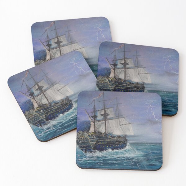 Item preview, galeon in storm "The Pirate Bay" designed and sold by iconic-arts.