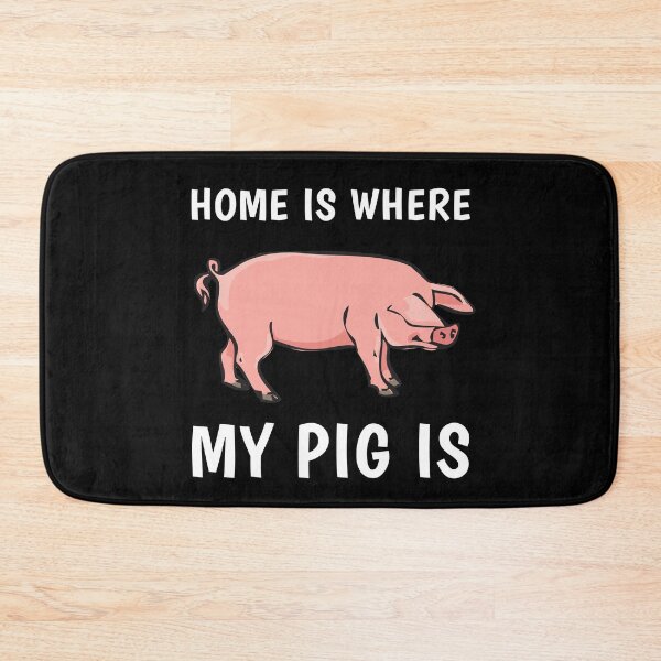 Item preview, Home Is Where My Pig Is Pig Owner Cute Funny Slogan  designed and sold by sillyquestions.