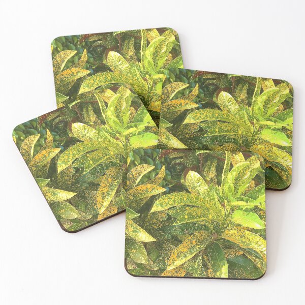 Item preview, Tropical summer yellow green leaves  designed and sold by Manoroma.