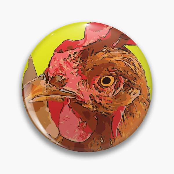 Item preview, Quirky Farmyard Chicken Portrait Isolated designed and sold by taiche.