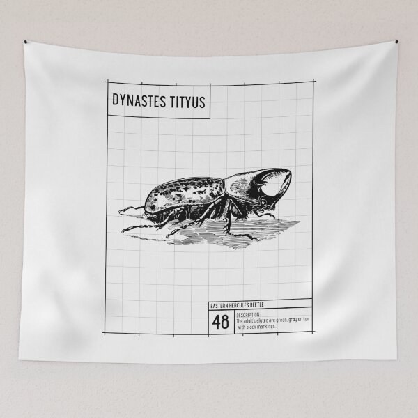 Item preview, Eastern Hercules Beetle Entomology, Entomologist Gift designed and sold by OldCamp.