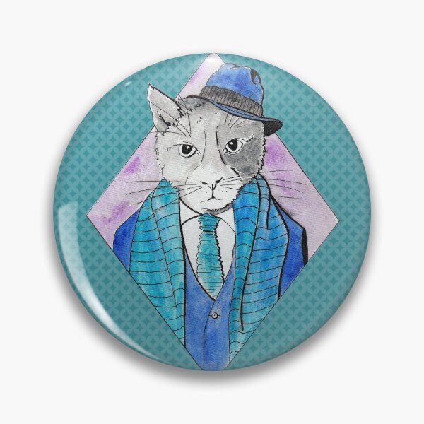 Item preview, Animals in Suits Cat in a Hat designed and sold by TartanSparrow.