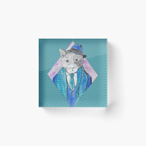 Item preview, Animals in Suits Cat in a Hat designed and sold by TartanSparrow.