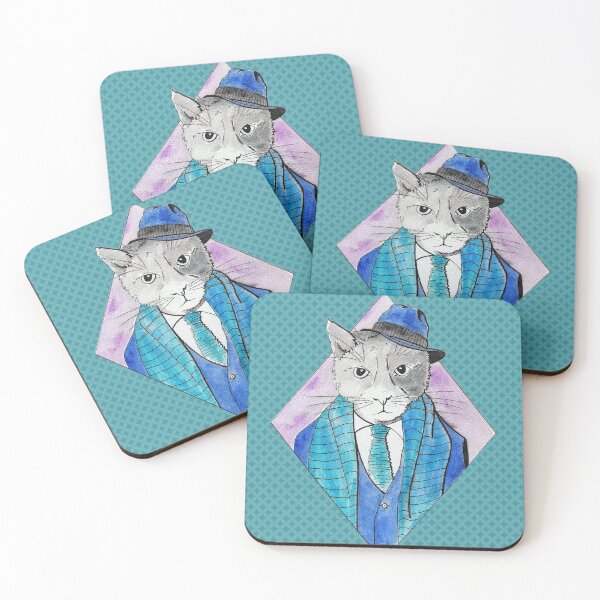 Item preview, Animals in Suits Cat in a Hat designed and sold by TartanSparrow.