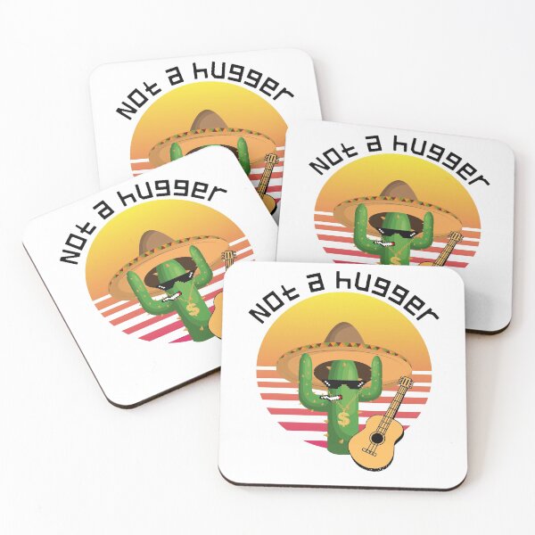Item preview, Not a hugger funny vintage cactus sarcastic retro saguaro cactus sunset designed and sold by NikitaAg.