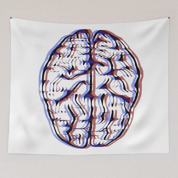 Item preview, Brain 3D graphic design- Psychology Design designed and sold by Psychologist's Inventory.
