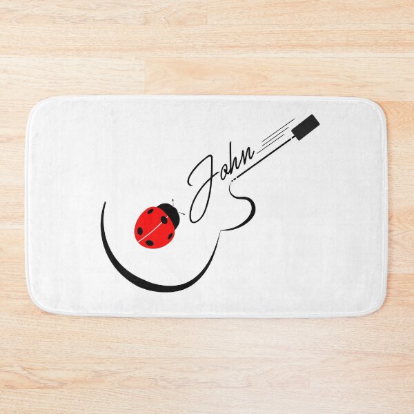 Item preview, John Lennon - The Beatles Vibe - Black and White Guitar Silhouette designed and sold by EpicArtVibe.