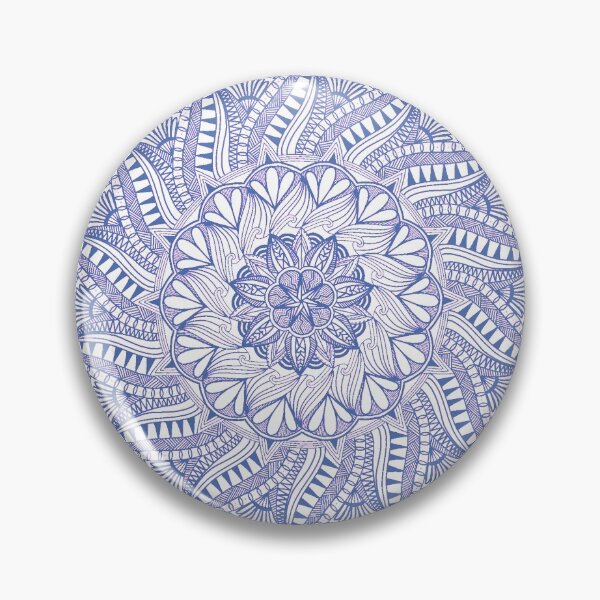 Artikelvorschau, Navy Mandala entworfen und verkauft von Artzy-stickers.