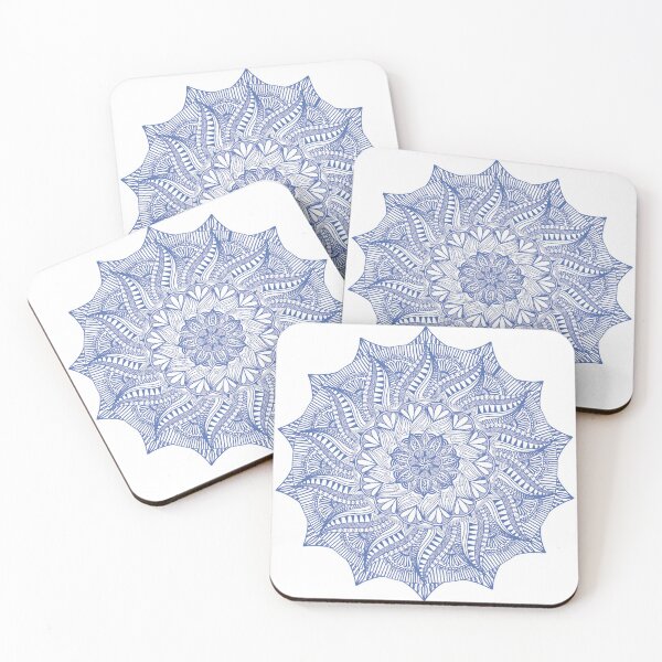 Item preview, Navy mandala designed and sold by Artzy-stickers.