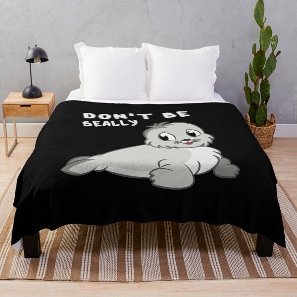 Item preview, Don't Be Seally Cute Pun Baby Seal Animal Humor designed and sold by sillyquestions.