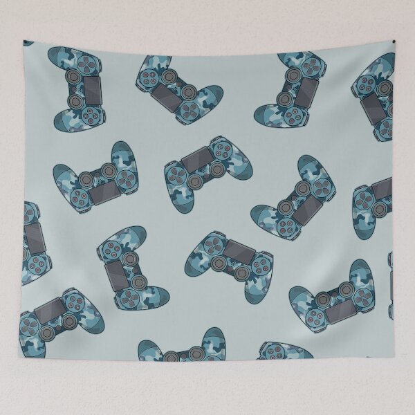 Item preview, Camouflage Blue Video Game Controller  designed and sold by Hixon House.