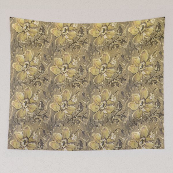 Item preview, Retro Stlye Floral Decorative Print Pattern designed and sold by DFLC Prints.