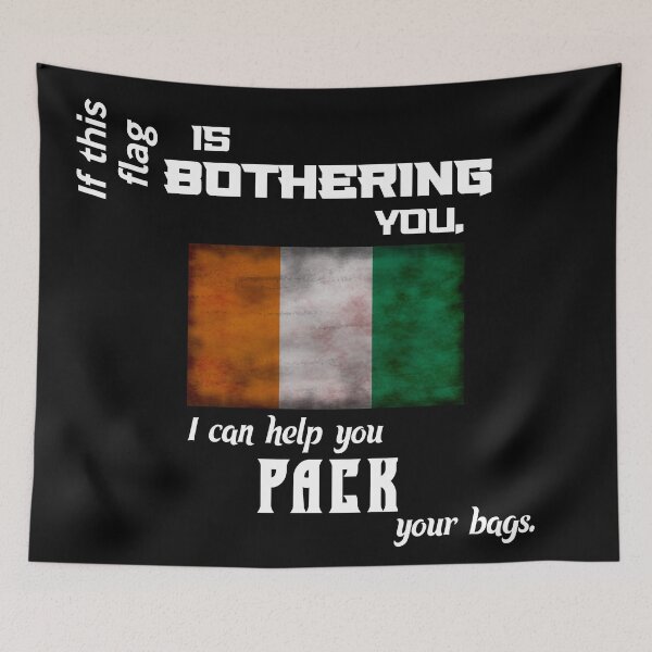 Item preview, Ivorian flag - pack your bags designed and sold by 2Girls1Shirt.