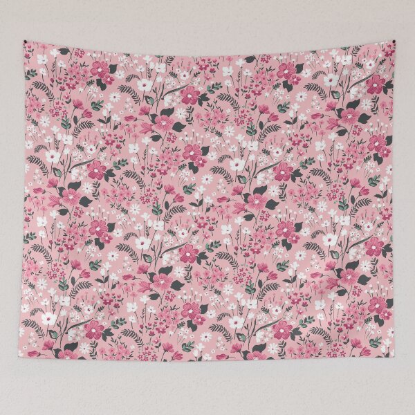 Item preview, Pink and white flower pattern designed and sold by markstones.