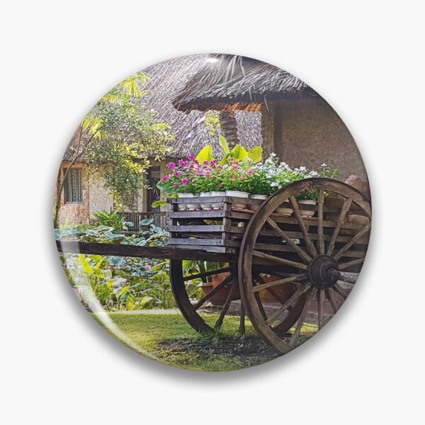 Item preview, Flowers in the Old Wagon on the garden designed and sold by VinBasis.