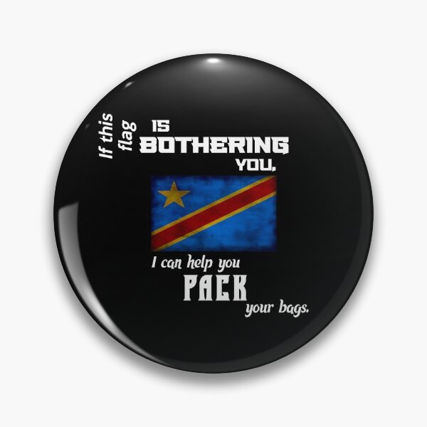 Item preview, Congolese flag - pack your bags (Democratic Republic of Congo) designed and sold by 2Girls1Shirt.