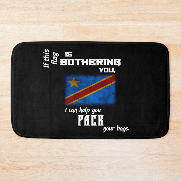Item preview, Congolese flag - pack your bags (Democratic Republic of Congo) designed and sold by 2Girls1Shirt.