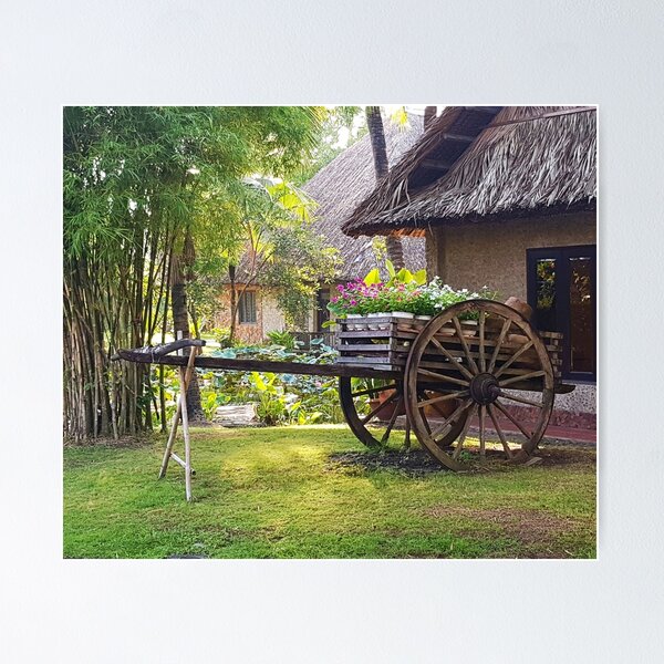 Item preview, Flowers in the Old Wagon on the garden designed and sold by VinBasis.