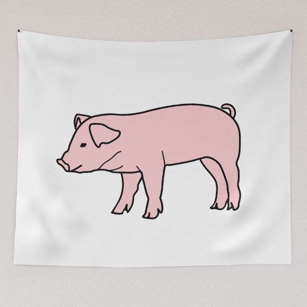 Item preview, Pink pig Oink Piglet Farm animal designed and sold by Tanja Dianova.