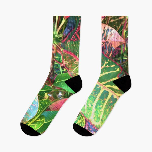 Item preview, Tropical summer light green and red leaves  designed and sold by Manoroma.
