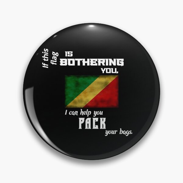 Item preview, Congolese flag - pack your bags (Republic of the Congo) designed and sold by 2Girls1Shirt.