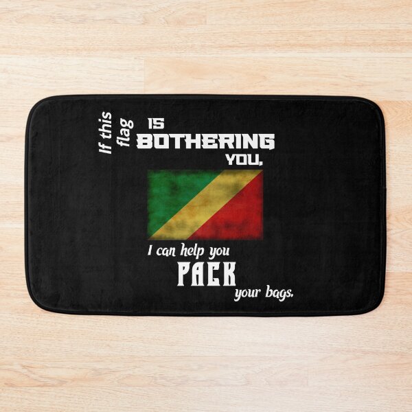 Item preview, Congolese flag - pack your bags (Republic of the Congo) designed and sold by 2Girls1Shirt.
