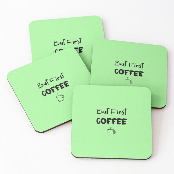 Item preview, But First Coffee funny coffee lover gifts designed and sold by KiriBrero.