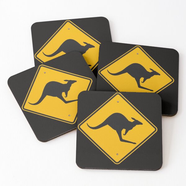 Item preview, Kangaroo is crossing the road designed and sold by Ingo Gerlach.