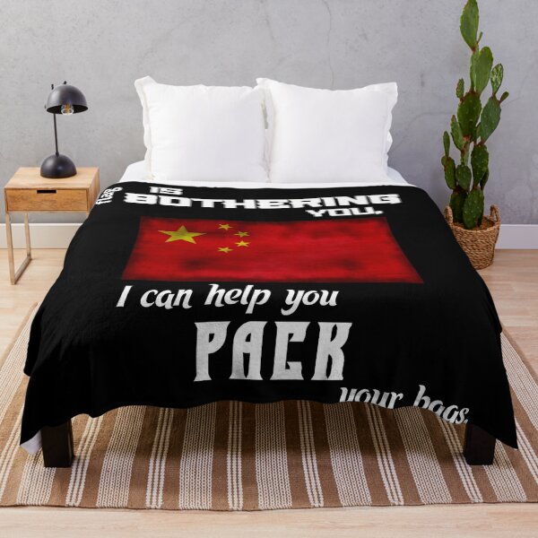 Item preview, Chinese flag - pack your bags designed and sold by 2Girls1Shirt.