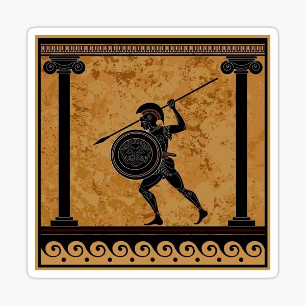 Item preview, GREEK : Ancient 470 B.C. Frieze of a Soldier Print designed and sold by posterbobs.