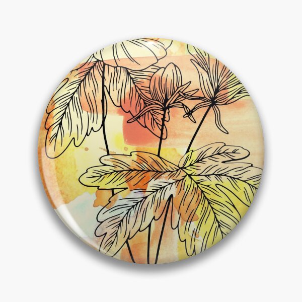 Item preview, Tropical Vintage Floral Watercolor Design #1 designed and sold by ArtfullyKind.