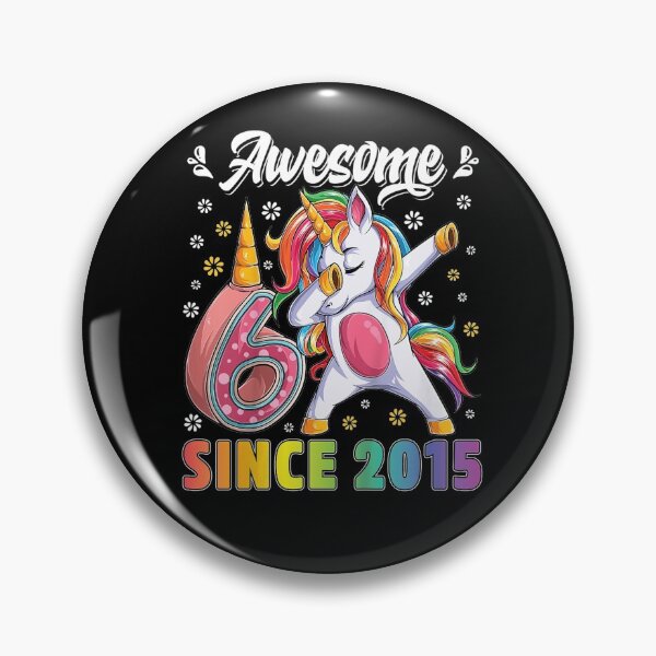 Item preview, Kids awesome dabbing unicorn birthday 6 year old Girl 6th B-day designed and sold by michaelscoe.