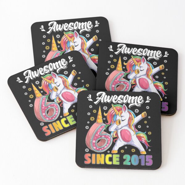 Item preview, Kids awesome dabbing unicorn birthday 6 year old Girl 6th B-day designed and sold by michaelscoe.