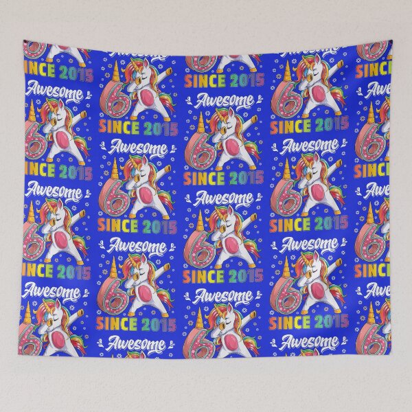 Item preview, Kids awesome dabbing unicorn birthday 6 year old Girl 6th B-day designed and sold by michaelscoe.