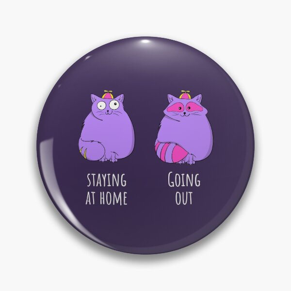 Item preview, Cute Chubby Cat Staying At Home vs Going Out designed and sold by Cat N' Doodles.
