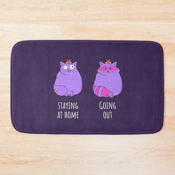 Item preview, Cute Chubby Cat Staying At Home vs Going Out designed and sold by Cat N' Doodles.