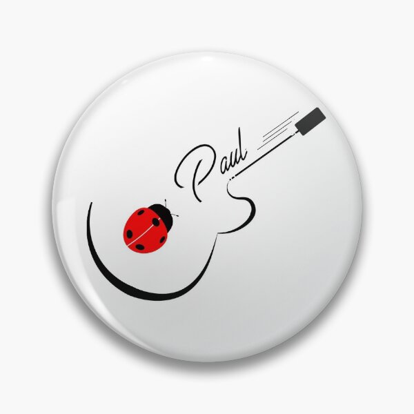 Item preview, Paul McCartney - The Beatles Vibe - Black and White Guitar Silhouette designed and sold by EpicArtVibe.