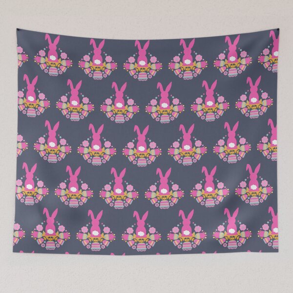 Item preview, Bunny Loves Spring Floral Pattern designed and sold by SharksOnShore.