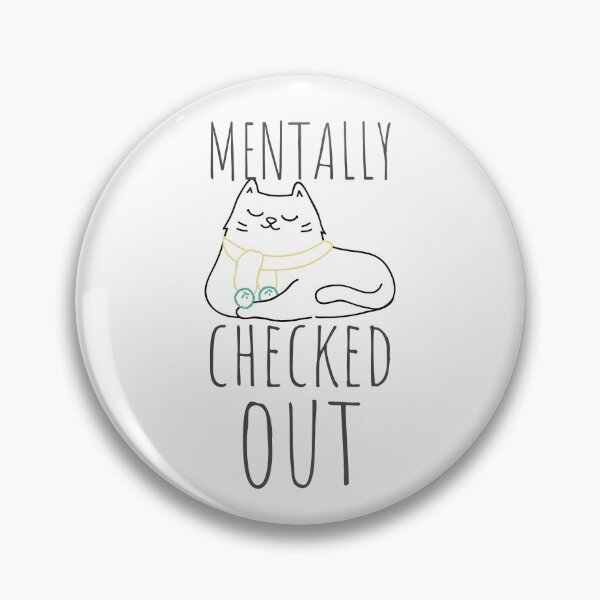 Item preview, Mentally Checked Out Lounging Cat Black Design designed and sold by SweetAndSpice.