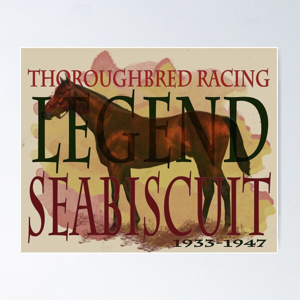 Item preview, Seabiscuit - Thoroughbred Horse Racing Legend designed and sold by Ginny Luttrell.
