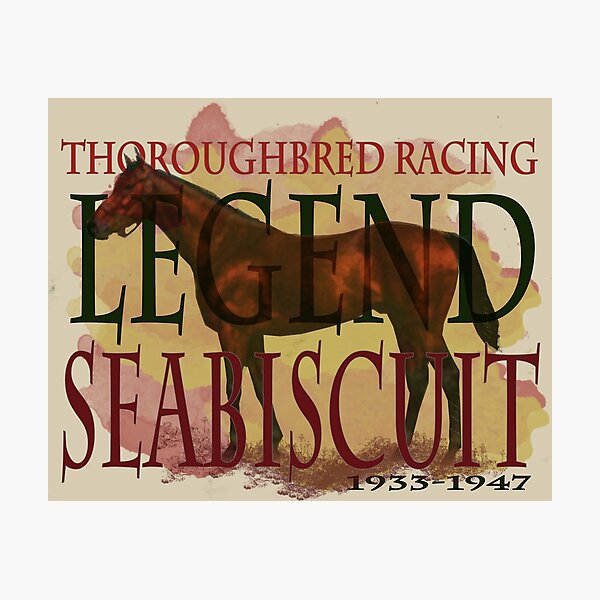 Aperçu de l'œuvre Seabiscuit - Légende des courses de chevaux pur-sang créée et vendue par Ginny Luttrell.