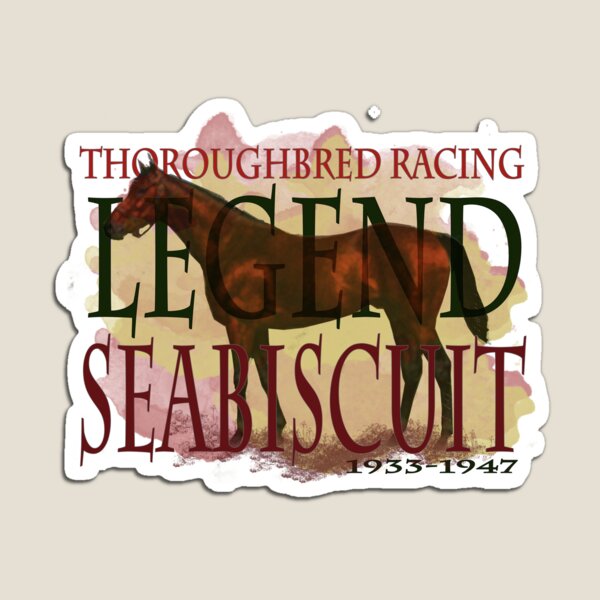 Item preview, Seabiscuit - Thoroughbred Horse Racing Legend designed and sold by Ginny Luttrell.