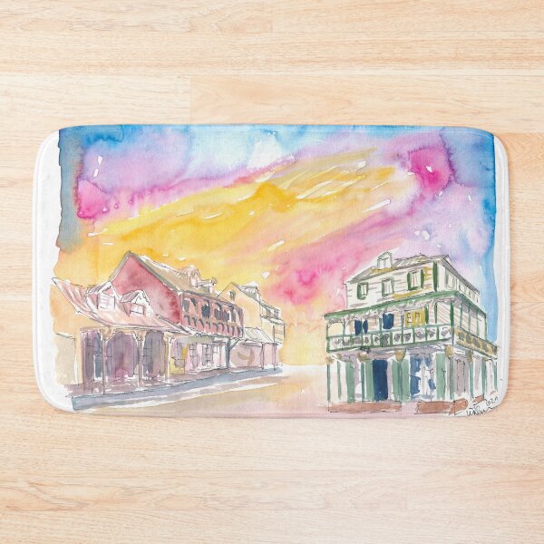 Item preview, St Lucia Soufriere Street Scene in Golden Sunlight designed and sold by artshop77.